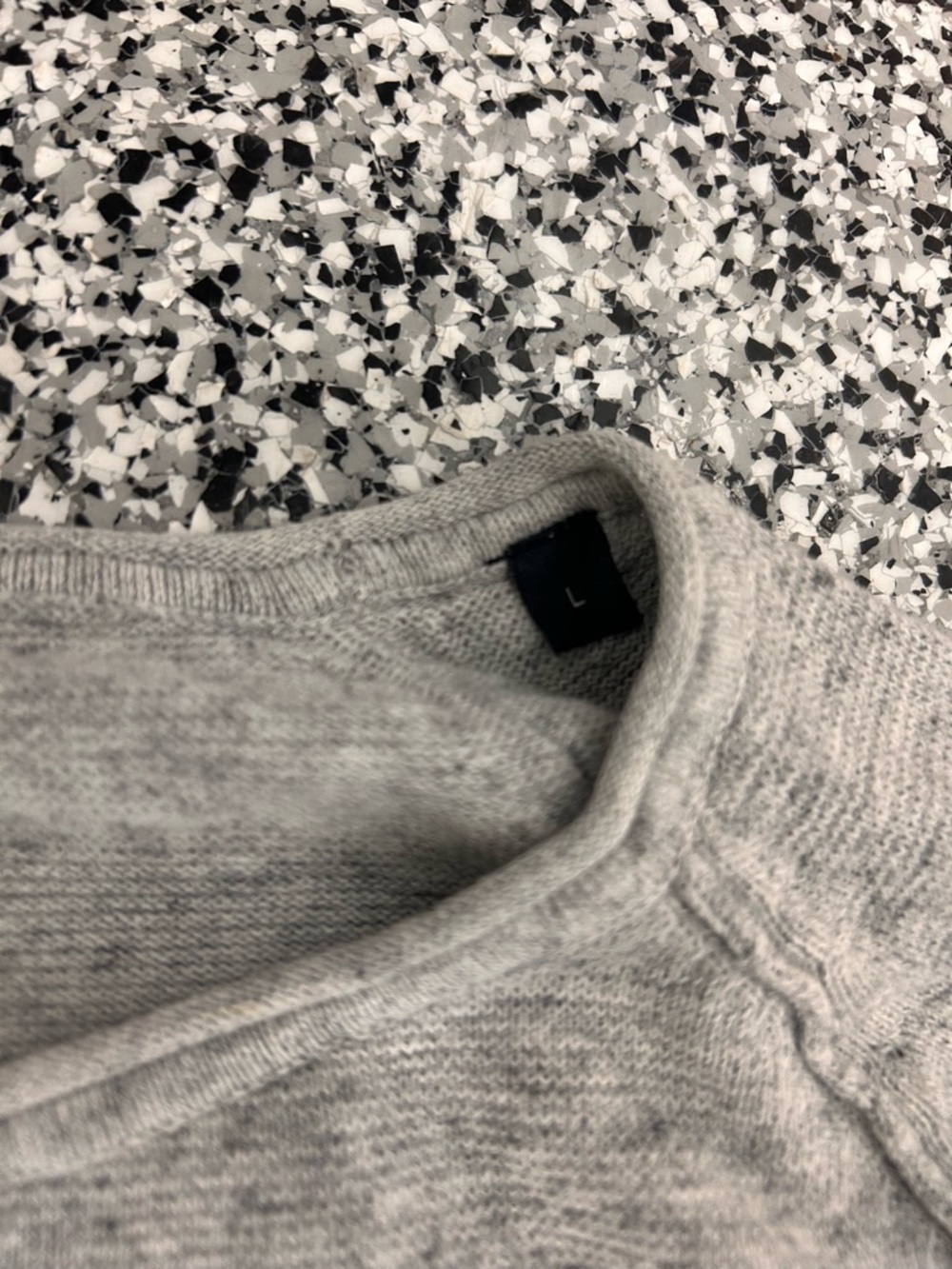 Lightweight Gray Crewneck Sweater - Picture 2 of 3